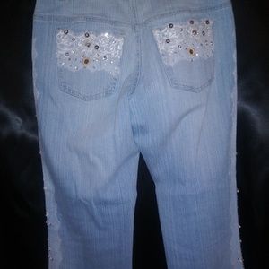 Embellished jeans
